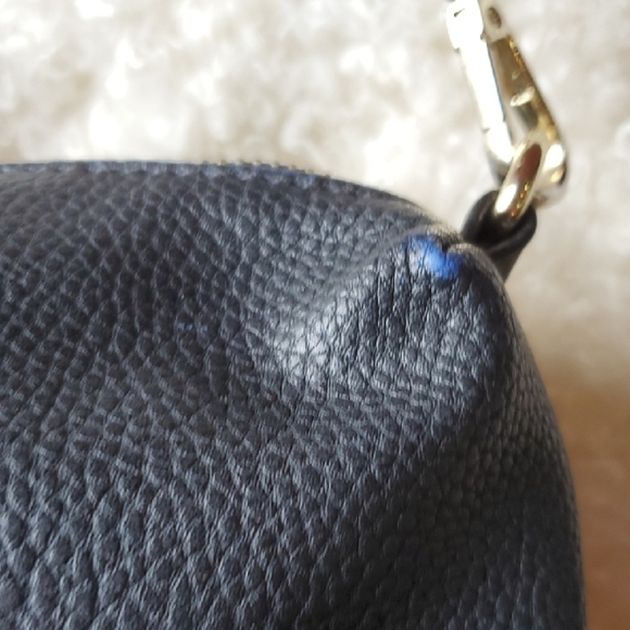 BCBG Paris Blue Crossbody Bag with Gold Accents Approx 10 X 8 - Picture 3 of 12